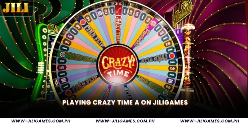 Playing Crazy Time A on Jiligames